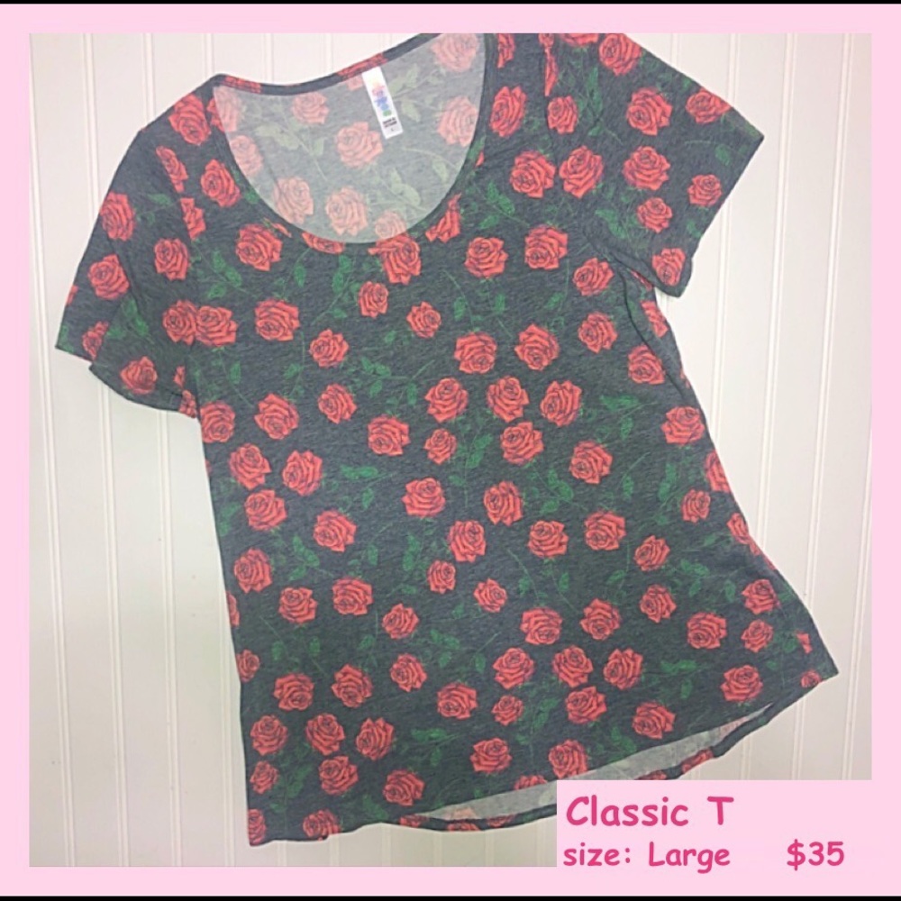 nwt LLR rose classic t
